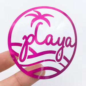 Vòng hình dạng không thấm nước logo dập nổi in ấn nhãn tùy chỉnh niêm phong Matte dính logo thương hiệu <span class=keywords><strong>Sticker</strong></span> - Product Image 6