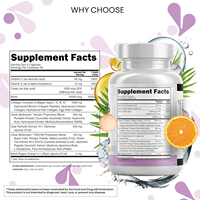 Capsules de collagène à la vitamine C OEM, complément éclaircissant pour la peau, capsules de complexe de collagène, biotine et kératine