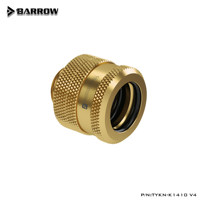 Raccord de refroidissement à eau Barrow à connexion rapide, tube rigide de 14 mm, connecteur de refroidissement liquide pour ordinateur, connecteur tout en cuivre TYKN-K1410 V4