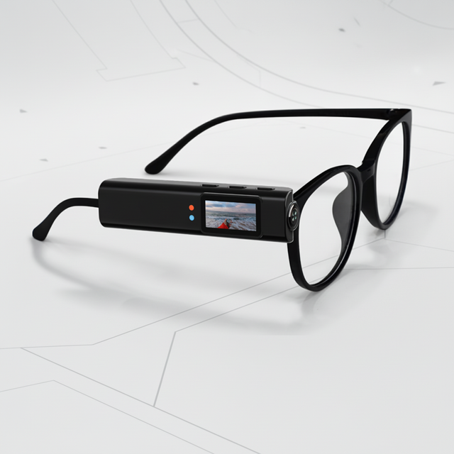 New S110 2.7K HD WIFI Interconnected Portable Sports DV 0.96"IPS Head-Mounted Glasses Sports Camera for Outdoor