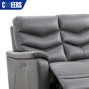 Ensemble de meubles MANWAH CHEERS <span class=keywords><strong>Canapé</strong></span> de salon <span class=keywords><strong>inclinable</strong></span> électrique en cuir rembourré Euro <span class=keywords><strong>4</strong></span> <span class=keywords><strong>places</strong></span> de luxe - Product Image 5