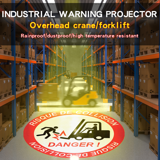 Logo Projector Sign Projector Rotating Industrial Warning Gobo Light LED Custom Advertising Safety Alert