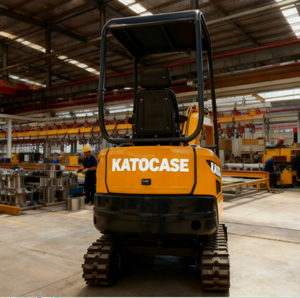 Mini-excavatrice sur chenilles KATOCASE 2 tonnes avec roulement à haute résistance, moteur diesel, système hydraulique, garantie 1 an - Product Image 5