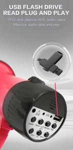 Leiting Vua Loa CR-56 <span class=keywords><strong>15W</strong></span> công suất cao megaphones không dây <span class=keywords><strong>Bluetooth</strong></span> 300S kỷ lục megaphones - Product Image 5