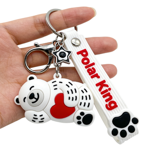 <span class=keywords><strong>Porte</strong></span>-clés <span class=keywords><strong>personnalisé</strong></span> en PVC mignon, cadeau, caoutchouc souple, logo <span class=keywords><strong>3D</strong></span> <span class=keywords><strong>personnalisé</strong></span> - Product Image 2