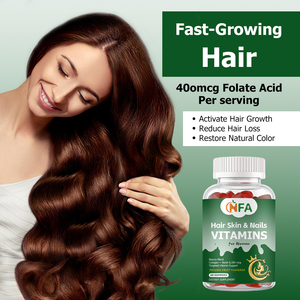 Hot Selling Hair Skin Nails Vitamins for Women Gummies with Vitamin Biotin Support Hair Thicjness Strength Skin Nail Healthy - Product Image 4