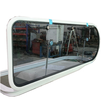 Accessoires personnalisés pour bateaux en aluminium anodisé marin Accessoires pour bateaux Pare-brise avant en verre pour yacht