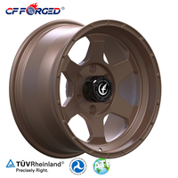 Jantes CF FORGED en bronze mat forgé, cinq branches, tout-terrain, 17-20 pouces, universelles, en alliage d'aluminium, pour SUV et camions