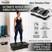 Nueva Plataforma Vibratoria para Ejercicios, Equipo de Fitness Portátil para Fortalecer Piernas, Equipo de Terapia, Mini Plataforma Vibratoria para el Hogar