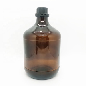 Botella de Vidrio Ámbar para Reactivos Químicos de Laboratorio con Tapa de Rosca de 1 <span class=keywords><strong>Litro</strong></span> y 2.5 Litros con Tapa de Plástico - Product Image 2