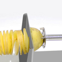 Machine à découper les frites manuelle pour restaurant, trancheuse Tornado, machine à faire des chips de pommes de terre, acier inoxydable, multifonctionnelle, nouvelle, haute qualité