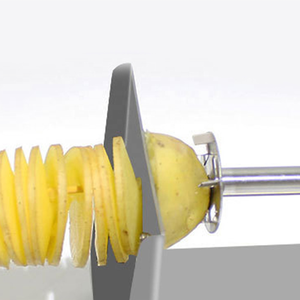 Machine à découper les <span class=keywords><strong>frites</strong></span> manuelle pour restaurant, trancheuse Tornado, machine à faire des chips de pommes de terre, acier inoxydable, multifonctionnelle, nouvelle, haute qualité - Product Image 4