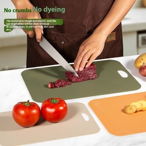 Household Kitchen <b>Plastic</b> Chopping Block Baby Food Double-Sided Fruit & Vegetable Cutting Board Small Plate for Kitchen Use - Product Image 4
