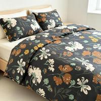 Parure de lit de luxe en polyester, motif dessin animé tissé, 500 fils, pour usage hospitalier et domestique, design pliable