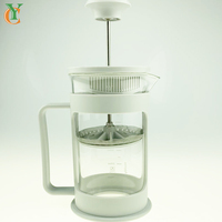 Bodum thule — théière en verre borosilicate, ronde, de 650ml, 23OZ, avec couvercle en plastique, pot à café