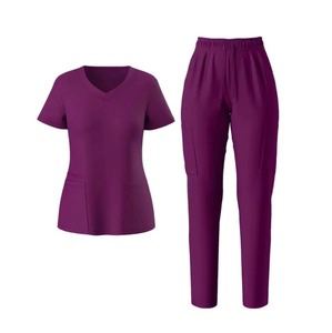 Uniforme da <span class=keywords><strong>Infermiera</strong></span> di Alta Qualità Personalizzata per Donne <span class=keywords><strong>in</strong></span> Blu Caraibico, Design alla Moda per Uniformi Mediche Direttamente dalla Fabbrica - Product Image 3