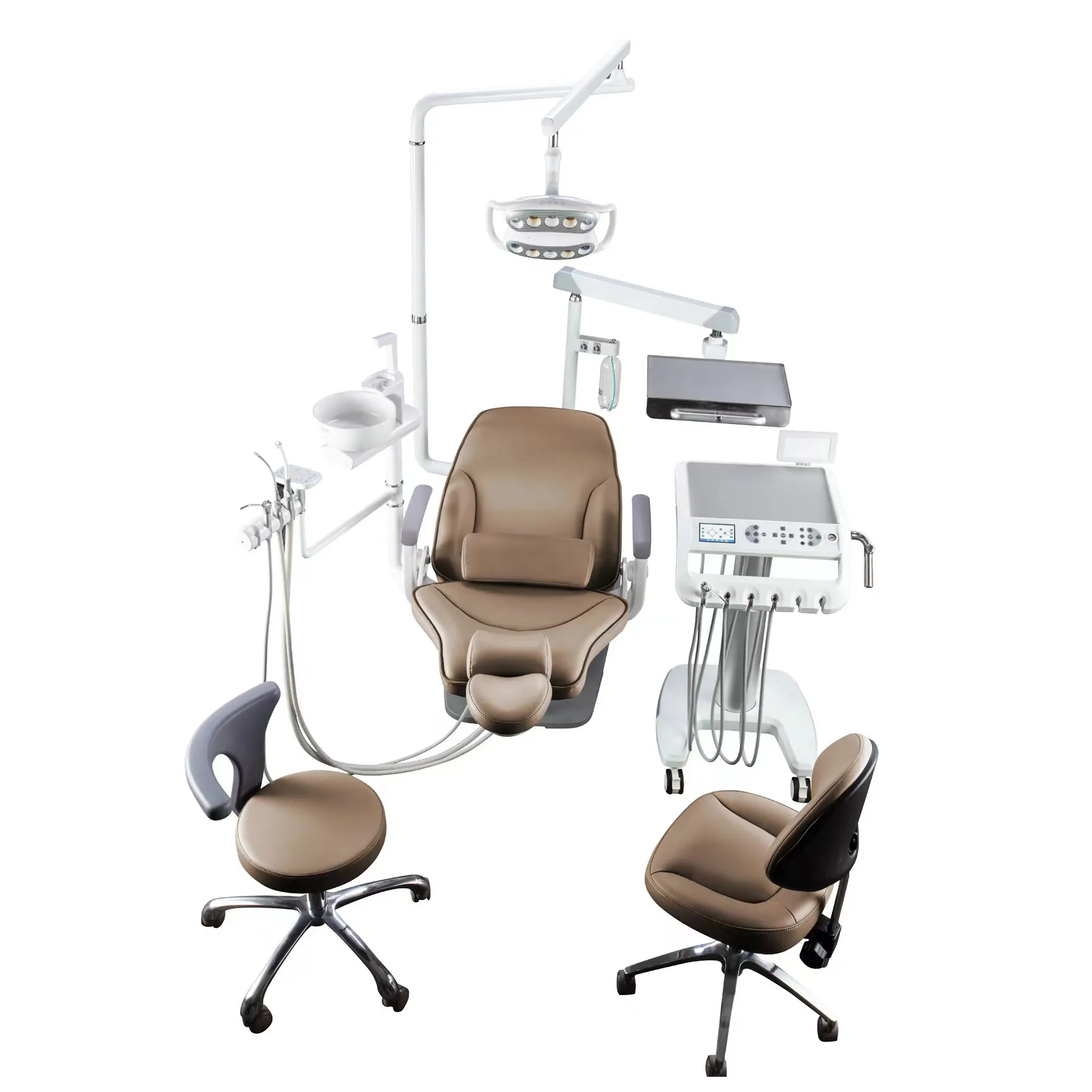 高級クリニック左利き用アメリカンタイプ9メモリー高級歯科用椅子ユニット高品質