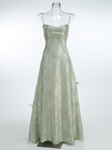 Vestido de Noche Elegante para Mujer, Estilo <span class=keywords><strong>Imperio</strong></span>, con Lazo, Tirantes Finos, Diamantes, Cachemira, Silueta Lápiz, Ilusión, Largo hasta la Rodilla, Sexy - Product Image 3