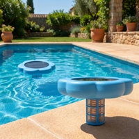 Ioniseur solaire écologique pour piscine - Système de purification automatique de l'eau pour une eau de piscine plus claire