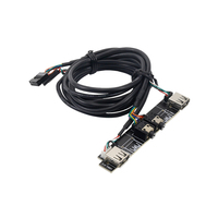 Cable de Conexión de Alta Velocidad para Panel Frontal de PC, con Doble Puerto USB 2.0 y Puerto de Audio, para Computadoras de Escritorio - En Stock