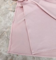 Nouveautés Voile Liquide en Jersey, Coutures Fines Ourlet Roulé Finitions Soignées Non Transparent Effet Brilliance Subtil pour Femmes Musulmanes