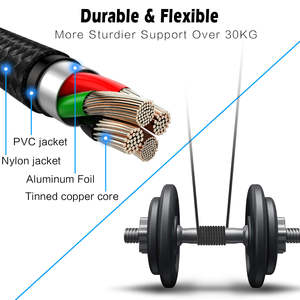 निः शुल्क नमूना प्रकार सी डेटा केबल पीडी चार्जिंग 1 मीटर 2 मीटर कॉर्ड 3a प्रकार c यूएसबी केबल - Product Image 2