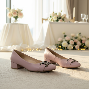 Scarpe stile Taro donna tacco alto con plateau quadrato 8cm stilista fibbia decorativa per matrimoni - Product Image 3