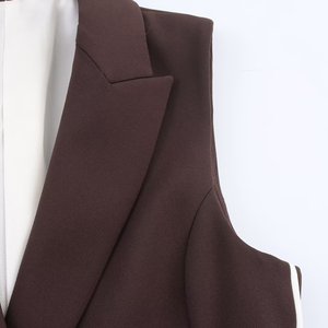 Nouveautés Automne 2025 Européennes et Américaines <span class=keywords><strong>Gilet</strong></span> <span class=keywords><strong>Long</strong></span> <span class=keywords><strong>Femme</strong></span> Écologique Coupe-Vent <span class=keywords><strong>avec</strong></span> Fermeture à <span class=keywords><strong>Ceinture</strong></span> - Product Image 4