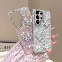 Coque de téléphone antichoc tendance avec cadre d'objectif caméra diamanté pour tous les modèles Samsung Galaxy S26 Ultra S25 S24 Plus – Vente en gros