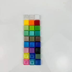 GUISHANG <strong>Mini</strong> Creative Plastic LED <strong>Keychain</strong> Portable Push-Type Decompression Toy Keyboard Portable Artifact - Product Image 2