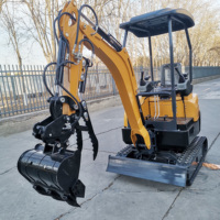 Mini-excavatrice de 1,2 tonne, excavatrice compacte, micro-excavatrice hydraulique, petite excavatrice pour usage domestique et jardin