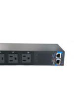 PDU IP 1U 8 prises 15A Prise US PDU intelligent avec capteur de température et d'humidité Contrôle à distance IPv4 RS485 Montage en rack Centre de données OEM