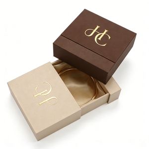 Caja de Pulseras Tipo Boutique, Color Personalizado, Caja de Regalo Rígida con Cajón para Joyería, Inserto de Satén, Estampado en Relieve, Logotipo Personalizado, Precio de Fábrica al por Mayor - Product Image 4