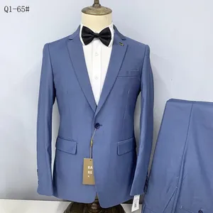 Affaires formel hommes <span class=keywords><strong>costume</strong></span> deux pièces ensemble simple boutonnage peigné revers cranté transfrontalier en gros <span class=keywords><strong>mariage</strong></span> garçon d'honneur <span class=keywords><strong>costume</strong></span> hommes - Product Image 5