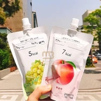 Op maat gemaakte zachte dranken fruit sap zak staande pouch vloeibare biologisch afbreekbare zak Koreaanse dranken verpakking staande pouch met tuit