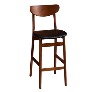 Mesa y Silla de Madera Pura para Restaurante al por Mayor, Mesa de Café para Bar y Pub, Diseño Industrial de Madera Maciza, Mesa y Silla de Bar - Product Image 3