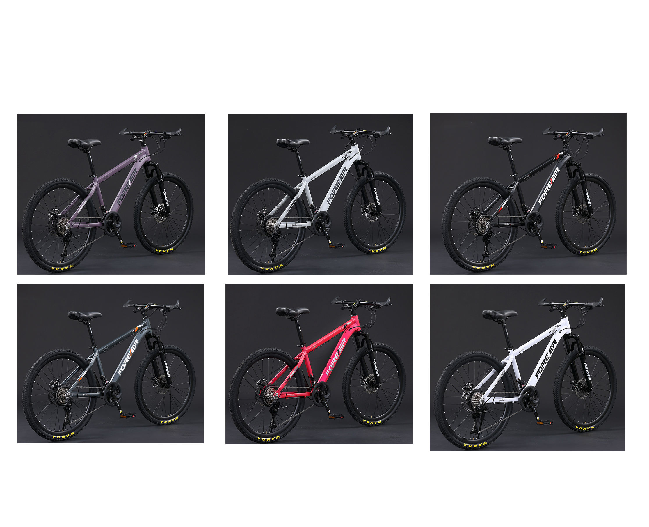 Roues à rayons [gris, blanc, violet, rouge, noir, vert]