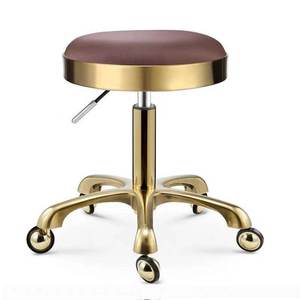 <span class=keywords><strong>Tabouret</strong></span> de bureau, mobilier de salon, <span class=keywords><strong>tabouret</strong></span> selle, chaise de coiffure réglable à 360 degrés avec roulettes, <span class=keywords><strong>tabouret</strong></span> de salon doré - Product Image 4