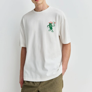 เสื้อยืดคุณภาพสูง ผ้าฝ้าย 100% ไซส์ใหญ่ พิมพ์ลายดิจิตอลตามสั่ง โลโก้ตามต้องการ 230gsm เสื้อยืดคอกลมเรียบสำหรับผู้ชาย เสื้อยืดแบบกำหนดเอง - Product Image 2