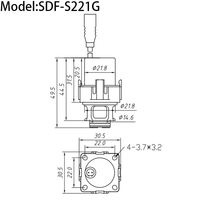 Vanne de commande de robinet automatique à économie d'énergie Goldenland DC 24V, SDF-S221G de bobine de solénoïde de débit d'eau personnalisable OEM