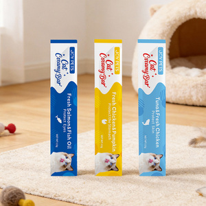 Nourriture humide de haute qualité pour chats, friandises complètes et équilibrées, riches en vitamines, riches en protéines, pour la peau et le pelage, crémeuses et léchables - Product Image 1