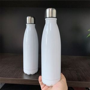 17oz 500ml Vacuum Insulated Double Walled Stainless <b>Steel</b> White DIY Sublimation Blanks Sports Drinking Cola <b>Bottle</b> Flask - Product Image 4