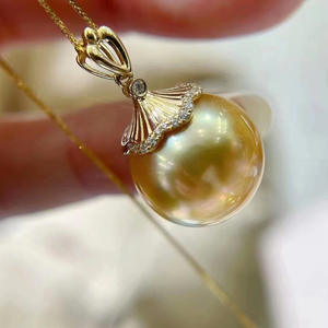 Colgante de Plata S925, Soporte Vacío para DIY, Accesorios para Collares de Cuentas Redondas de 10-15 mm, Categoría de Producto: Collares de Perlas 30871 - Product Image 4