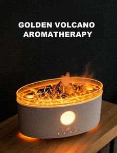 Volcano <b>Humidifier</b> <b>Flame</b> Aroma Diffuser 3 Colors LED Lamp - Product Image 2