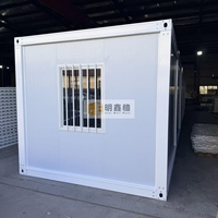 Mxq Conteneur ignifuge de 20 pieds style jardin, finition bois, pour Tiny House et entrepôt