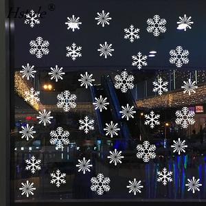 Autocollants flocons de neige, étiquette de décoration de fenêtre, blanc hiver, décorations de fête, 12/38 pièces, SD955 - Product Image 4