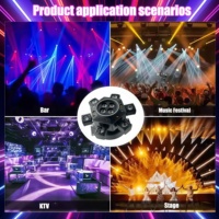 Nouvelle lumière laser KTV à six têtes RGBW 6 couleurs rotatives, ambiance disco, fête, course de chevaux, course, UV, piste de danse