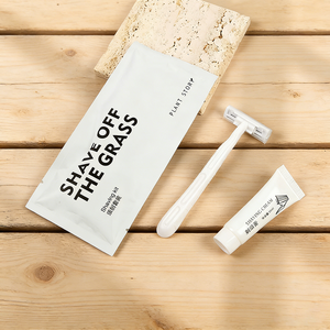 Maquinilla <span class=keywords><strong>de</strong></span> Afeitar Ecológica Portátil Ligera <span class=keywords><strong>de</strong></span> Doble Hoja con Tira Lubricante Desechable Envuelta Individualmente OEM - Product Image 5