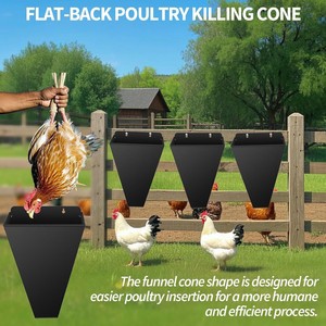 HONGYAO-Cono de sujeción de metal resistente para trabajadores de jardín, diseño de embudo con parte posterior plana - Product Image 4