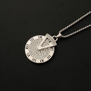 All'ingrosso moda semplice acciaio titanio clavicola <span class=keywords><strong>collane</strong></span> di coniglio Cool Hip Hop segnatempo cattivo coniglietto collana per gli uomini delle donne - Product Image 5